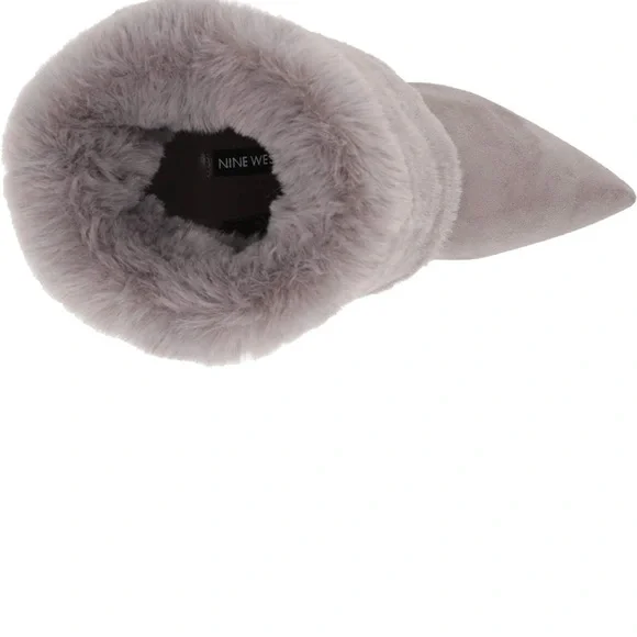 Nine west chrissa ankle boot size 7 light gray - Picture 3 of 9